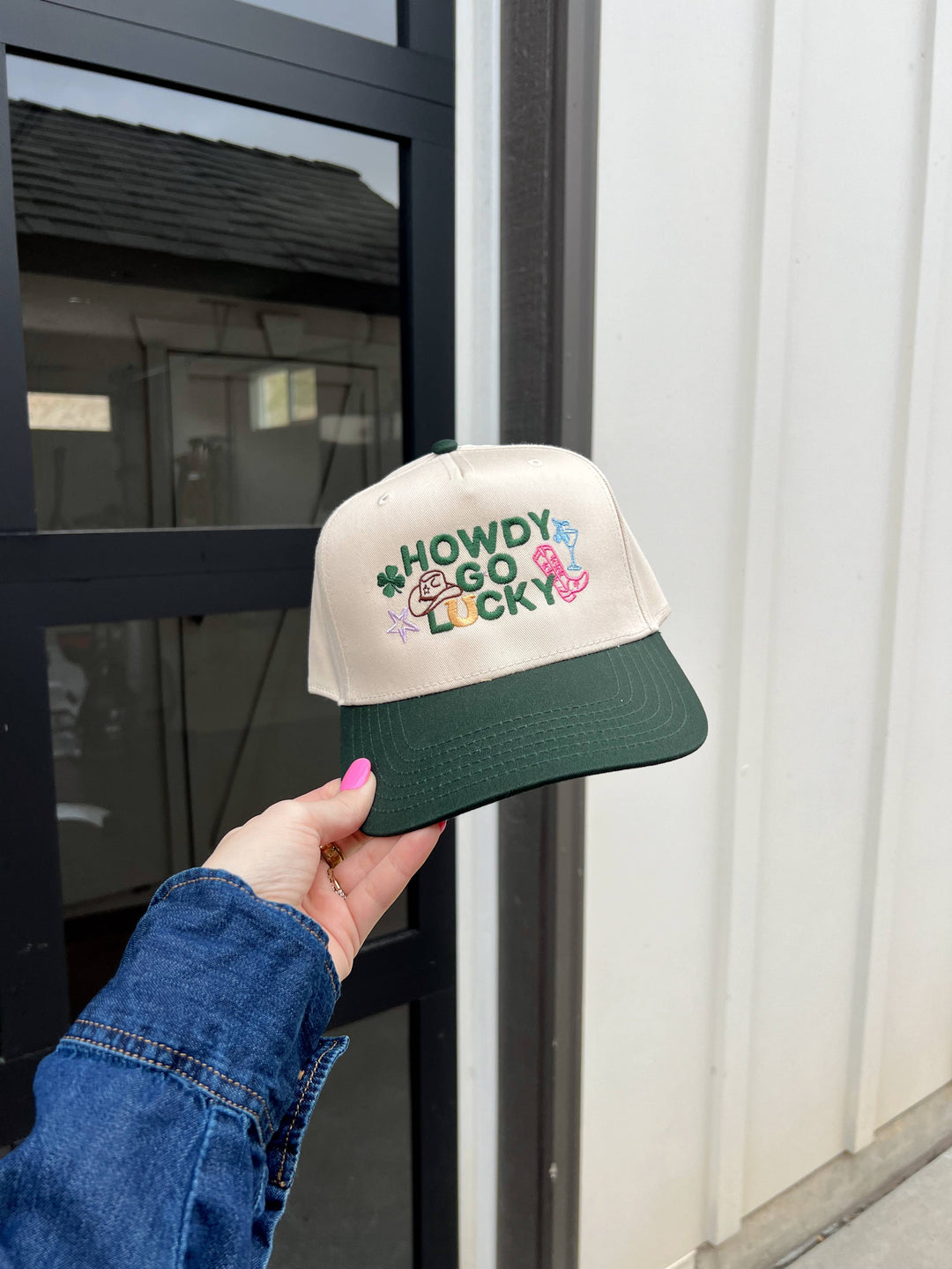 Howdy Go Lucky Embroidered Hat - St. Patricks Day Hat