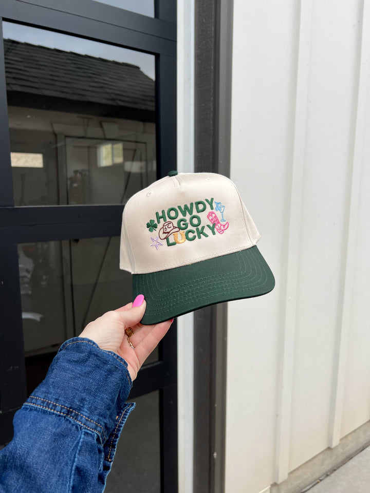 Howdy Go Lucky Embroidered Hat - St. Patricks Day Hat