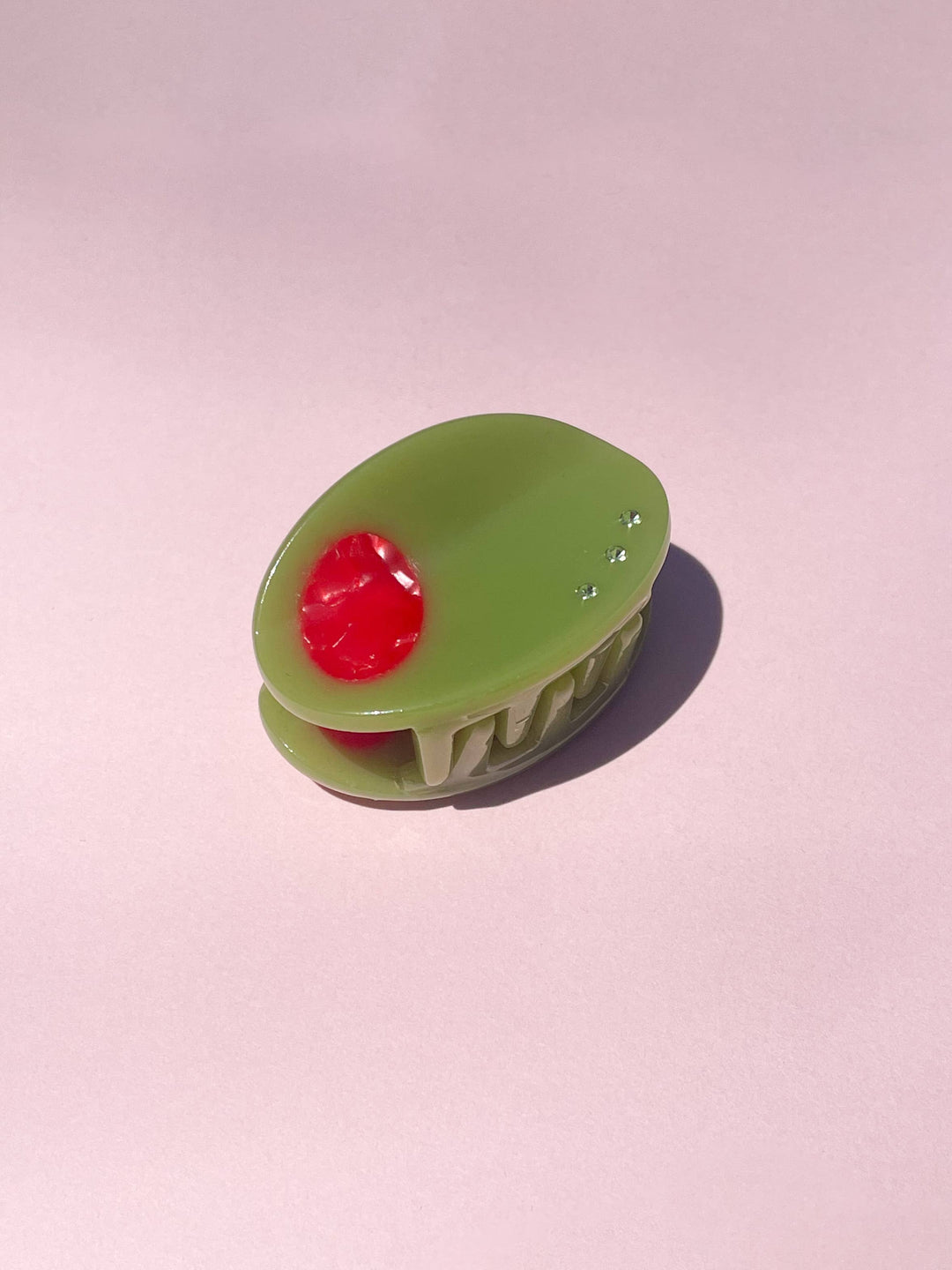 Olive Claw Clip // Cellulose Acetate 