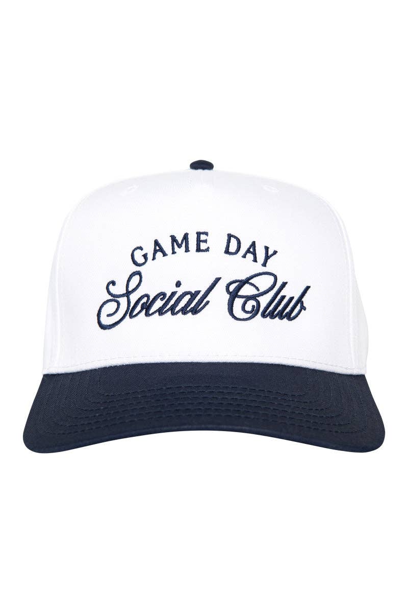 Game Day Social Club Two-Toned Vintage Hat: Red and Tan