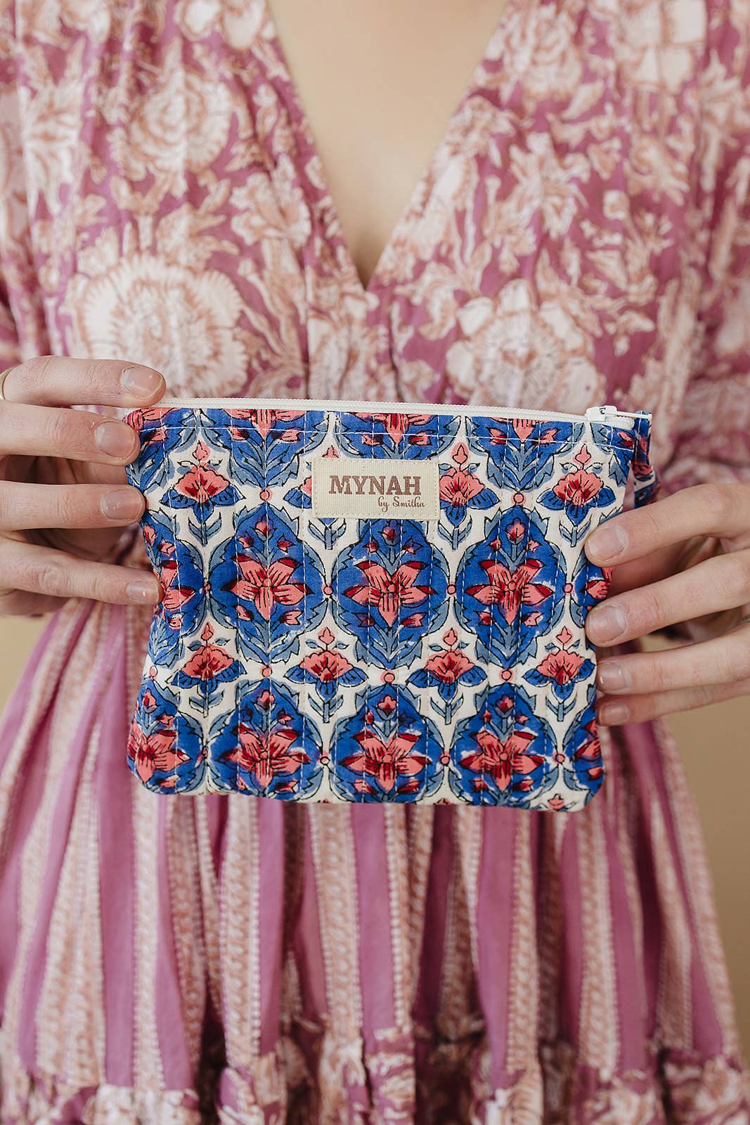 'Nautical Nantucket' quilted coin pouch