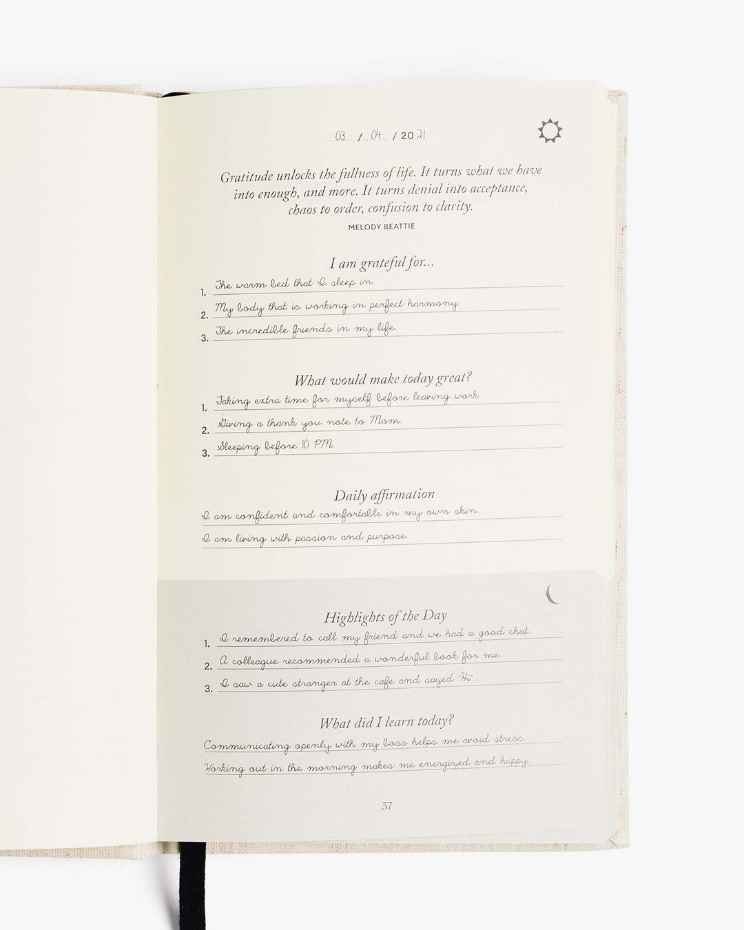 The Five Minute Journal Mocha Polka Dot | Exclusive Print