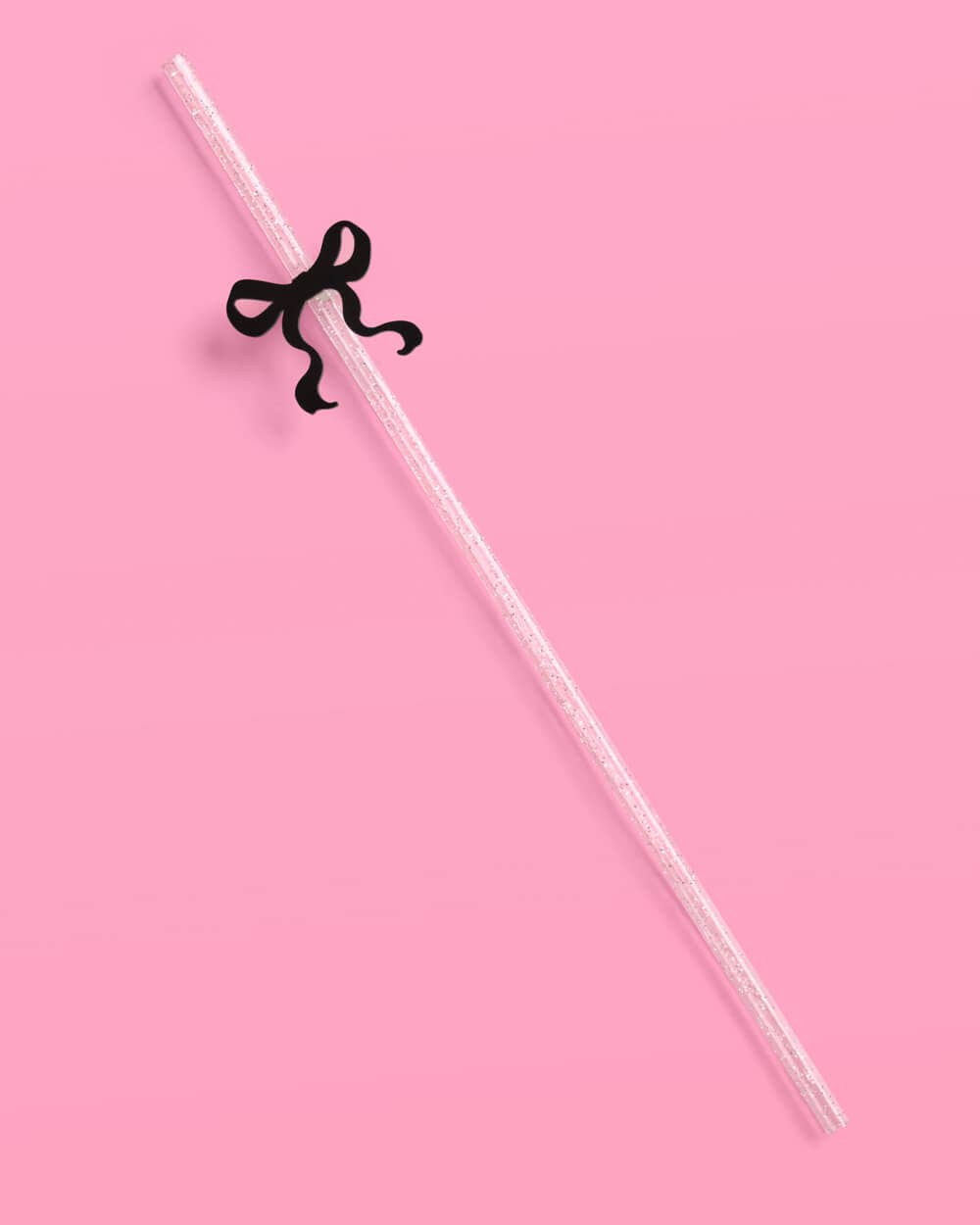 Black Bow Straws