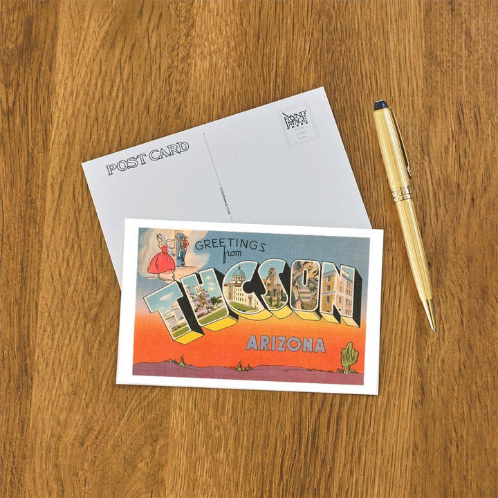 Postcard AZ-371 Greetings from Tucson