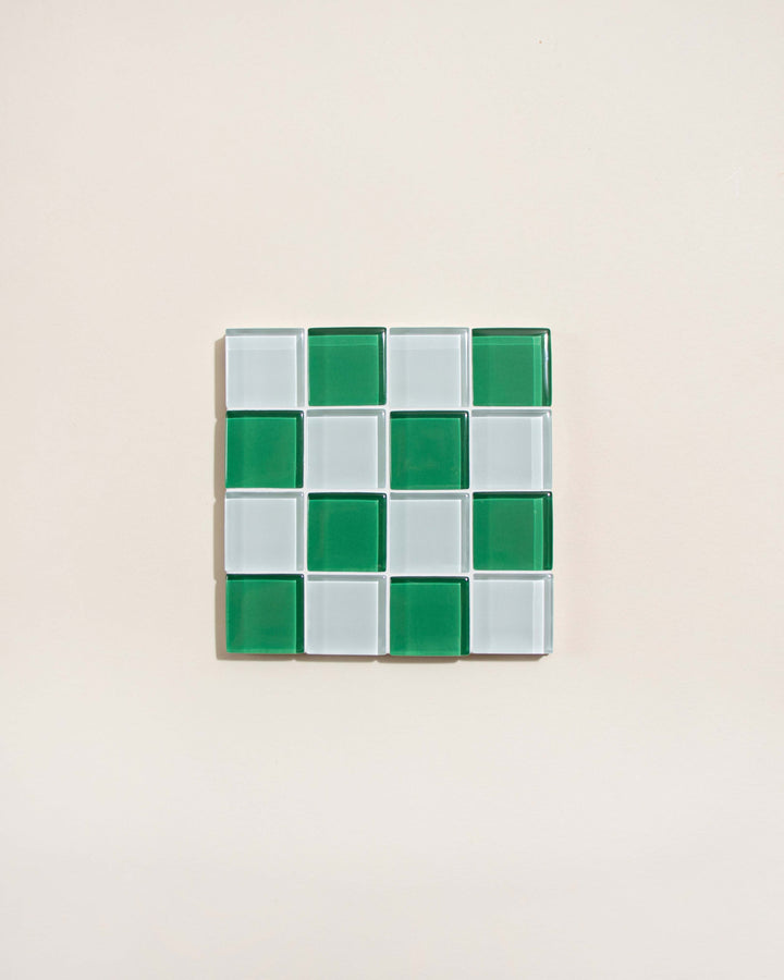 GLASS TILE COASTER - Key Lime Pie Milk Chocolate