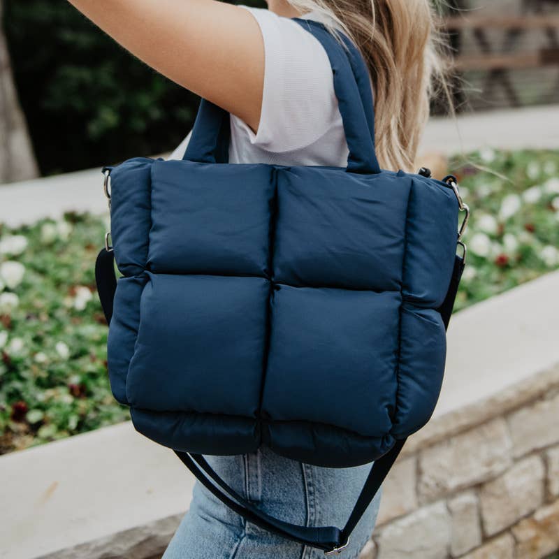Navy Wholesale Mini Tote Purse: Navy