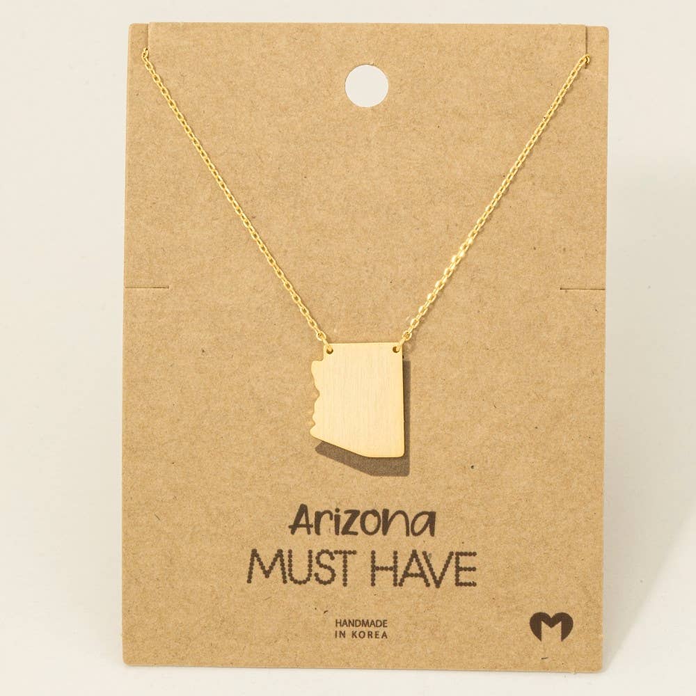 Arizona State Pendant Necklace: S