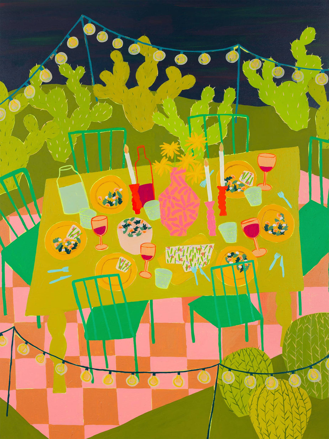 18" x 24" Southwest Garden Party Print