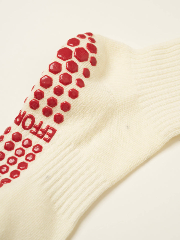 Pilates Girl Grip Sock: Red