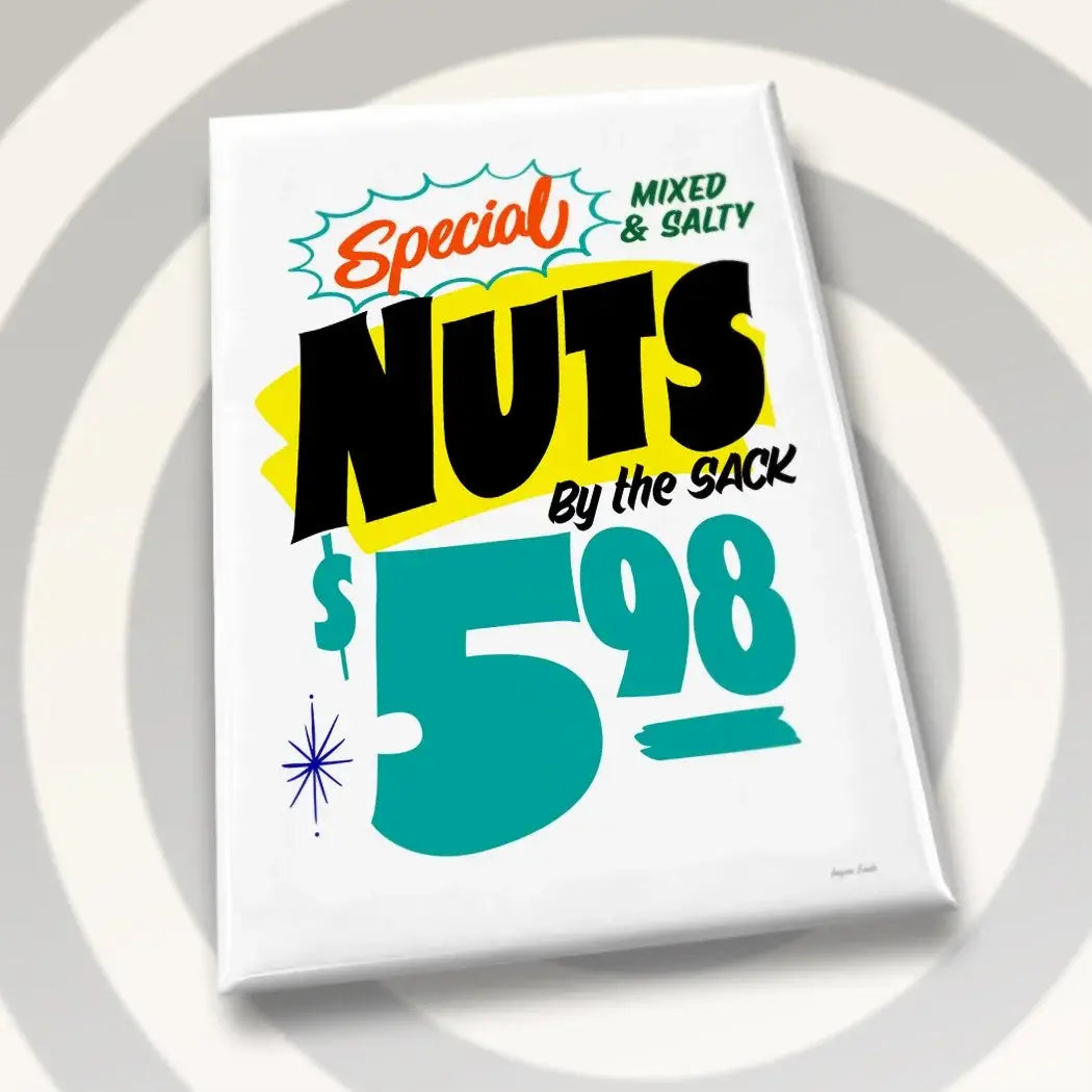 Grocery Sign - Mixed & Salty Nuts