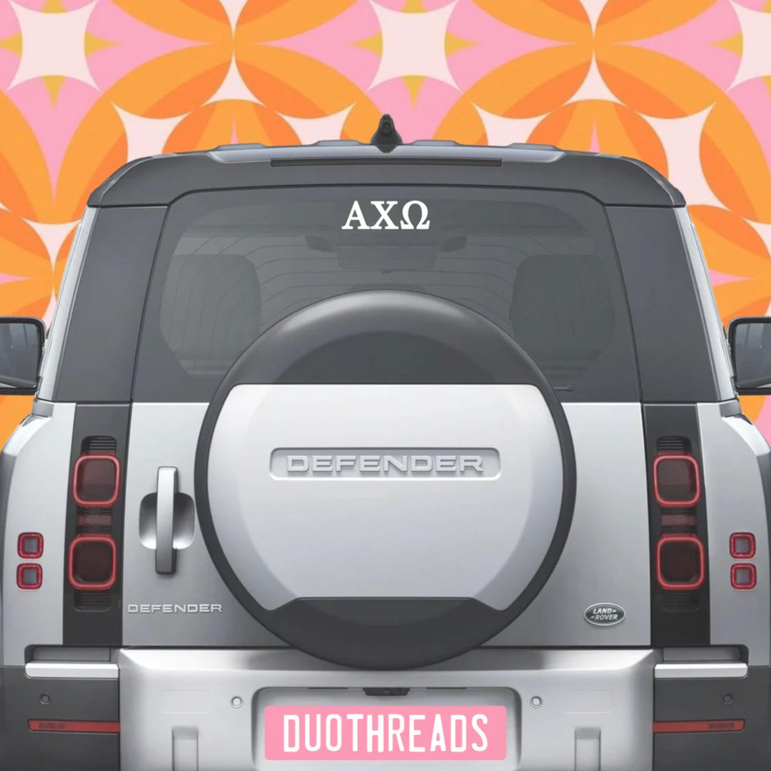 Sorority Auto Decal