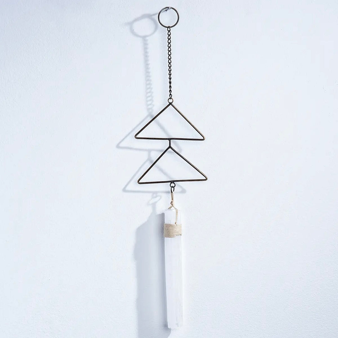 Selenite Antique Metal Wall Hanging