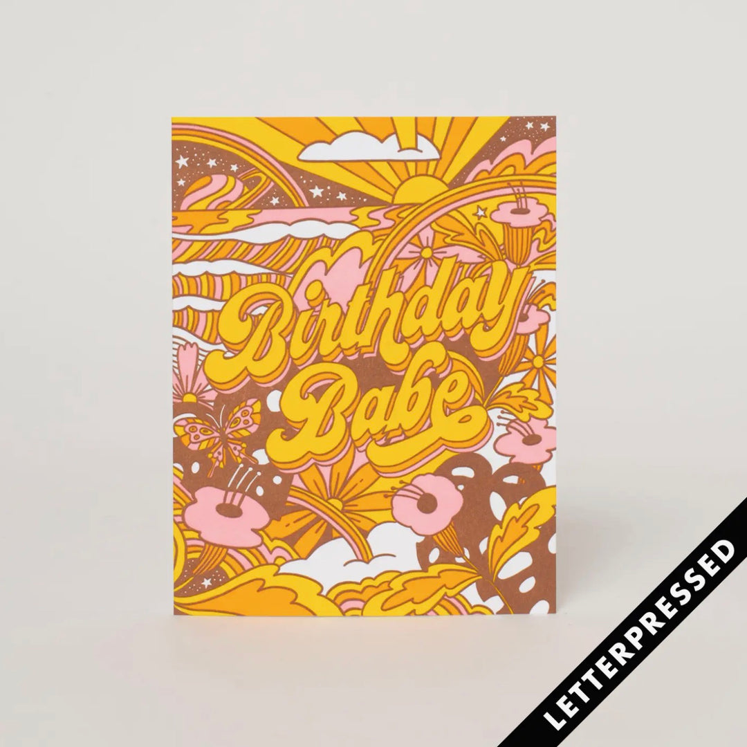 Trippy Birthday Babe Card