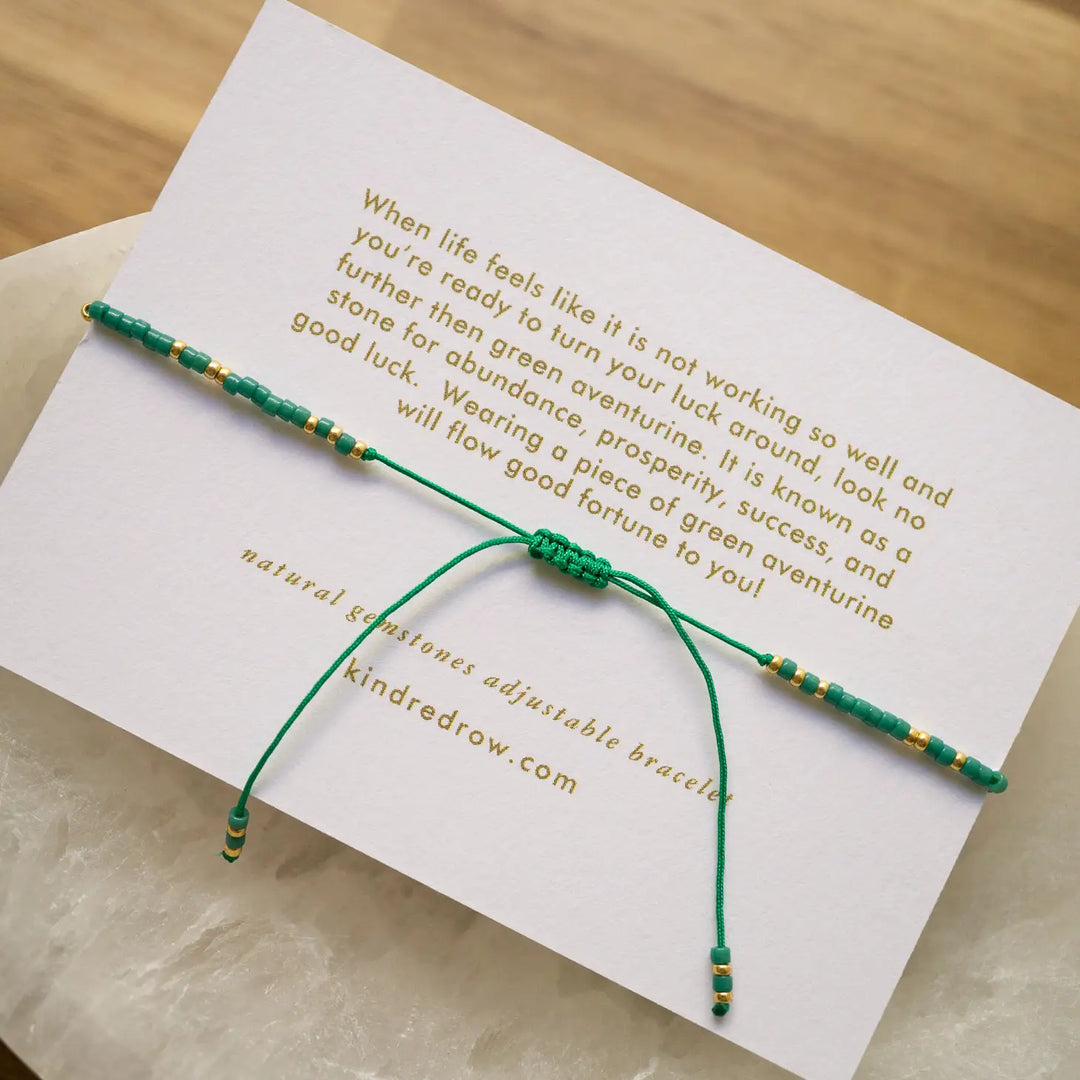 Green Aventurine Healing Gemstone Stacking Bracelet