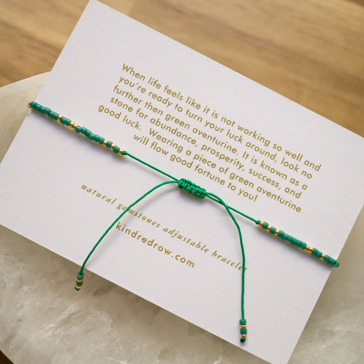 Green Aventurine Healing Gemstone Stacking Bracelet