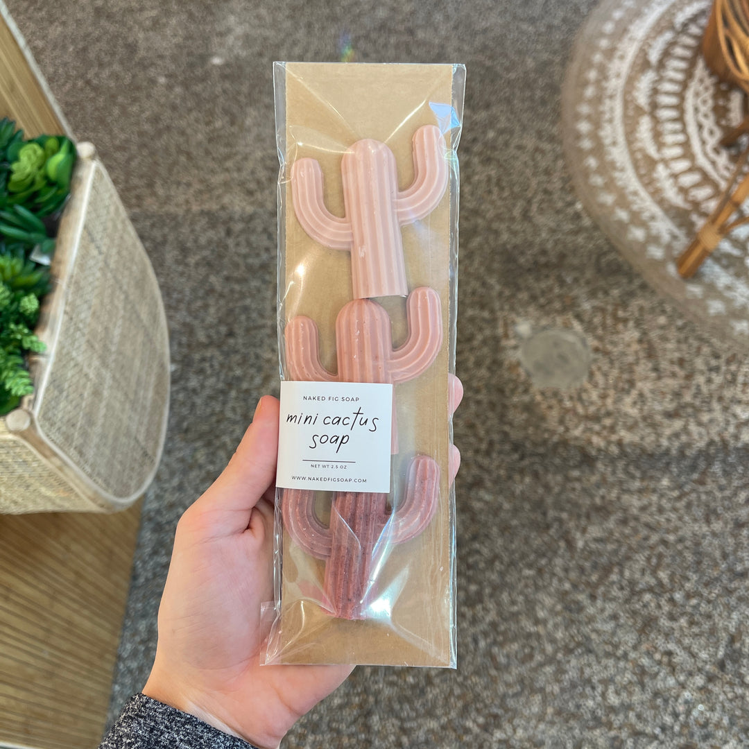 3-pack of Mini Cactus Soaps