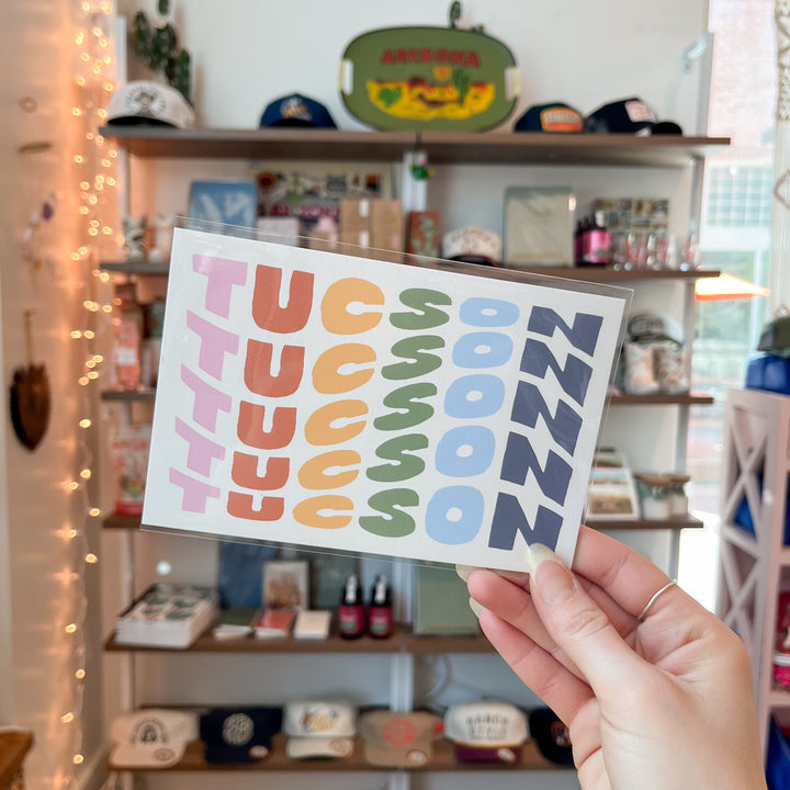 Tucson Wavy Lettering Postcard
