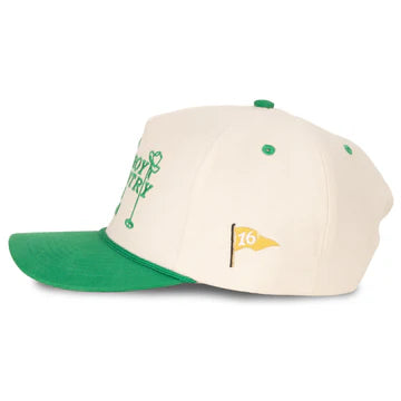 Cowboy Country Club Hat: Cream and Green