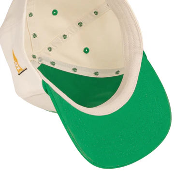 Cowboy Country Club Hat: Cream and Green