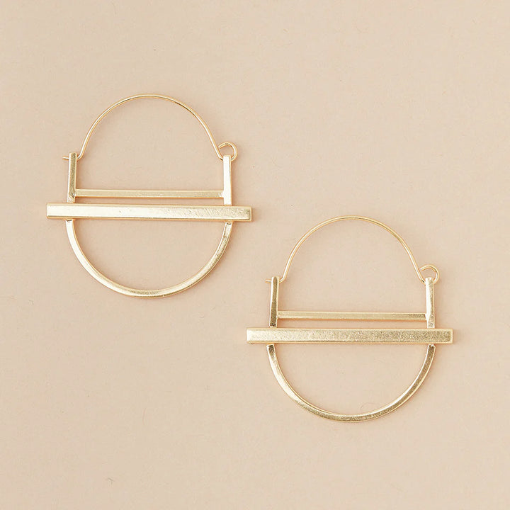 Saturn Hoop Earrings - Refined Earring Collection