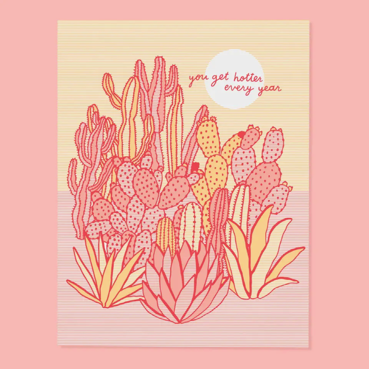 Hotter Every Year Birthday Card