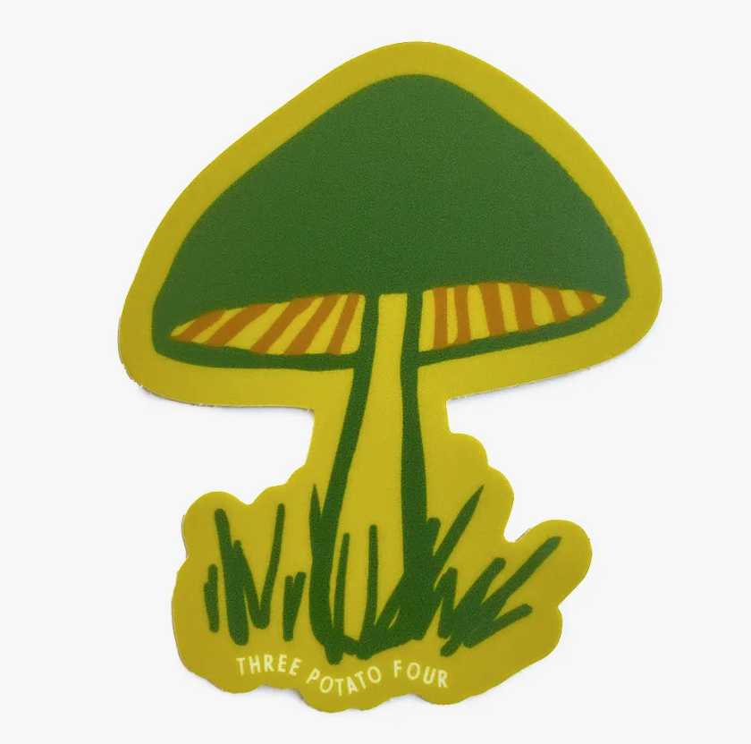 Green Mushroom Sticker