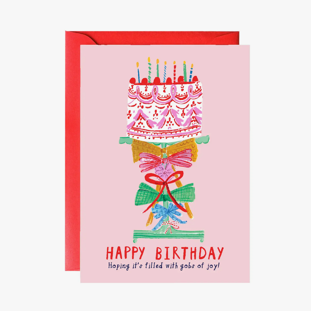 Ribbons On the Cake Birthday Card