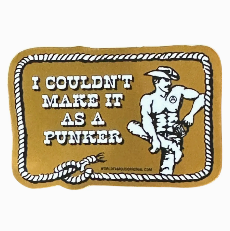 I Couldn't Make It As A Punker - Mirror Sticker