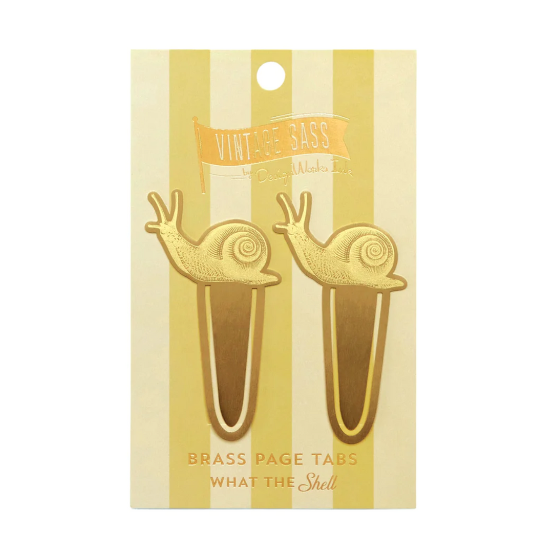 Vintage Sass Brass Page Tabs