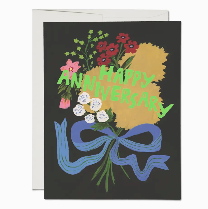 Anniversary Bouquet Anniversary Greeting Card