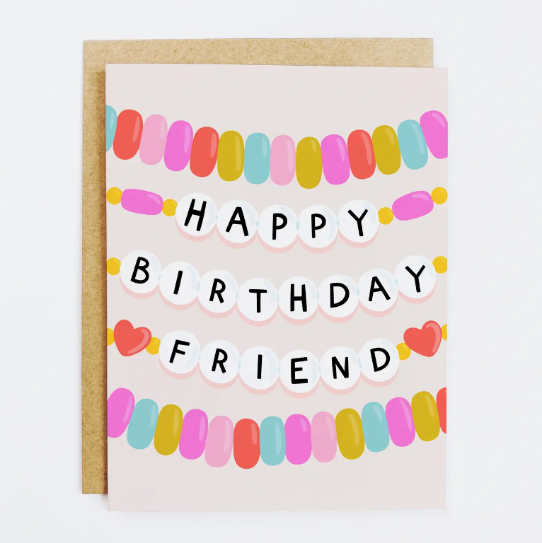 Friendship Bracelet Birthday Card