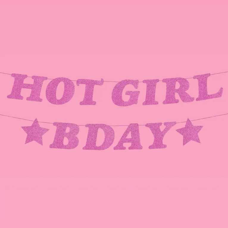 Birthday Girl Purple Banner