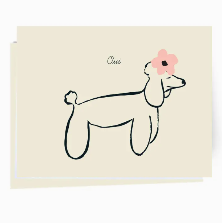 Oui Doggie Notecard