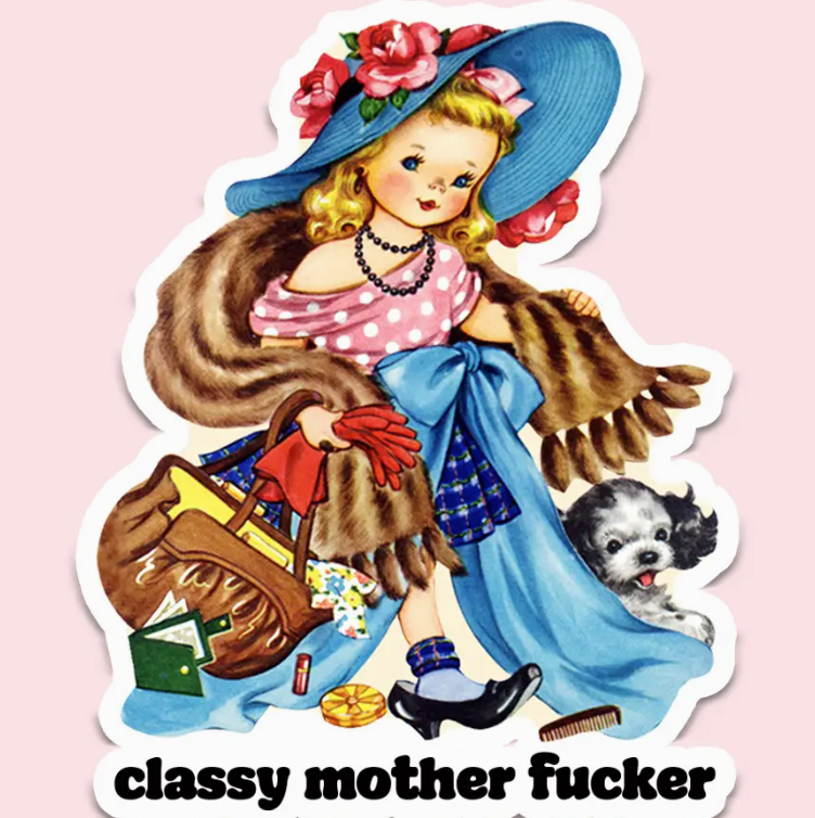 Classy Funny Sticker