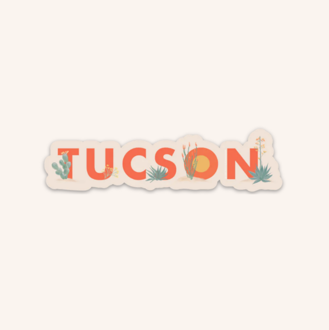 Tucson Desert Flora Vinyl Sticker