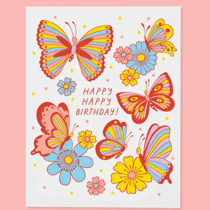 Happy Butterflies Card