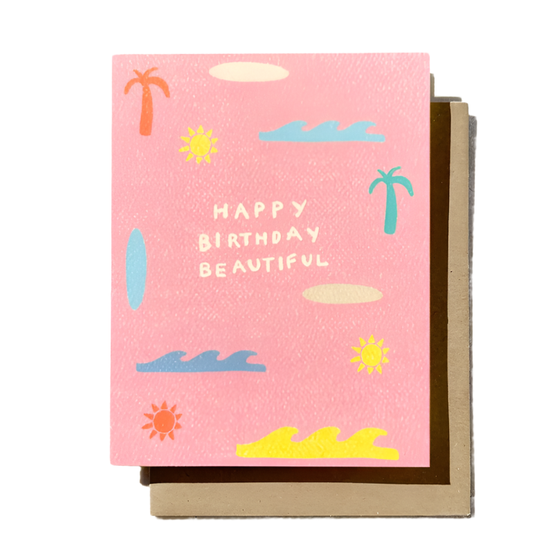Happy Birthday Beautiful - Friend Summer Happy Birthday Card