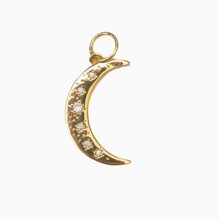 Large Crescent Moon Charm