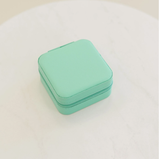 Kristen Jewelry Travel Case: Mint