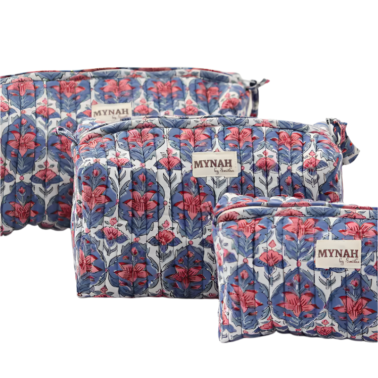 Nantucket Floral Cosmetic Bag