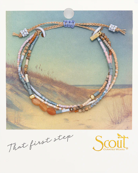 Mixed Media Bracelet - Inspiration/Red Aventurine/Gold