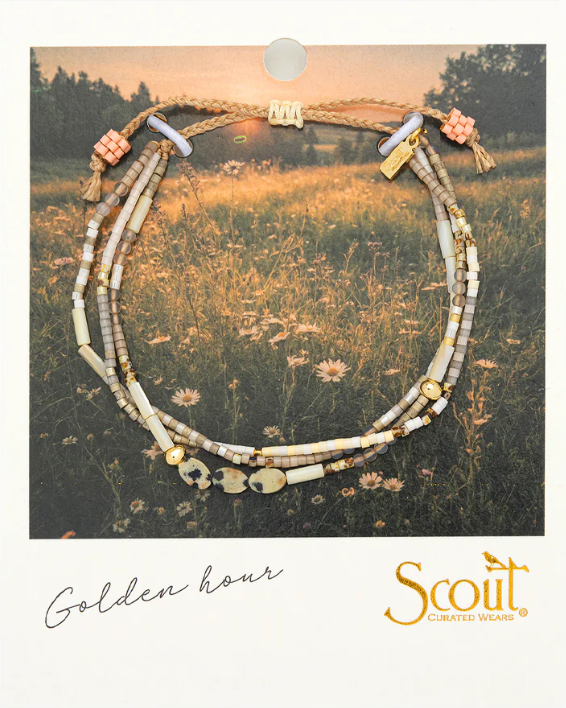 Mixed Media Bracelet - Joy/Dalmatian Jasper/Gold