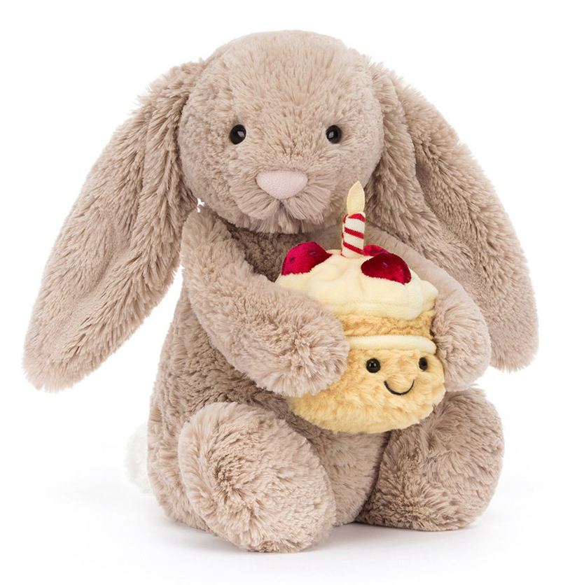 Bashful Beige Bunny 'Birthday'