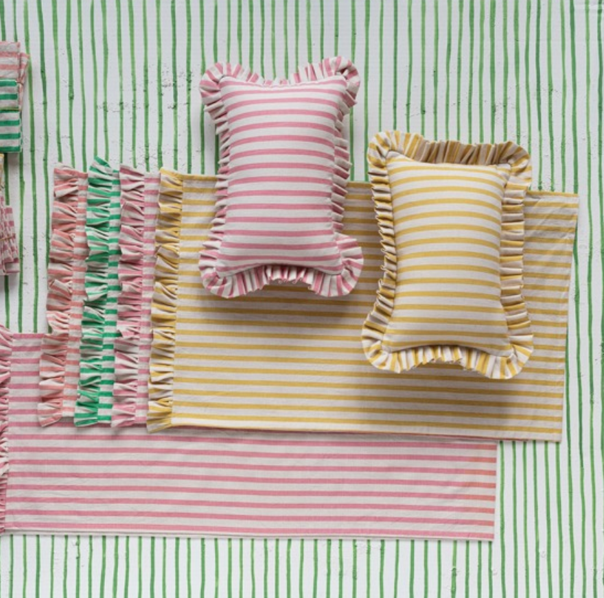 Striped Cotton Pillow