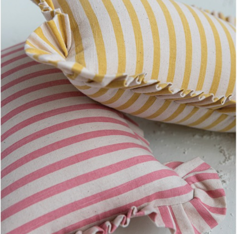Striped Cotton Pillow