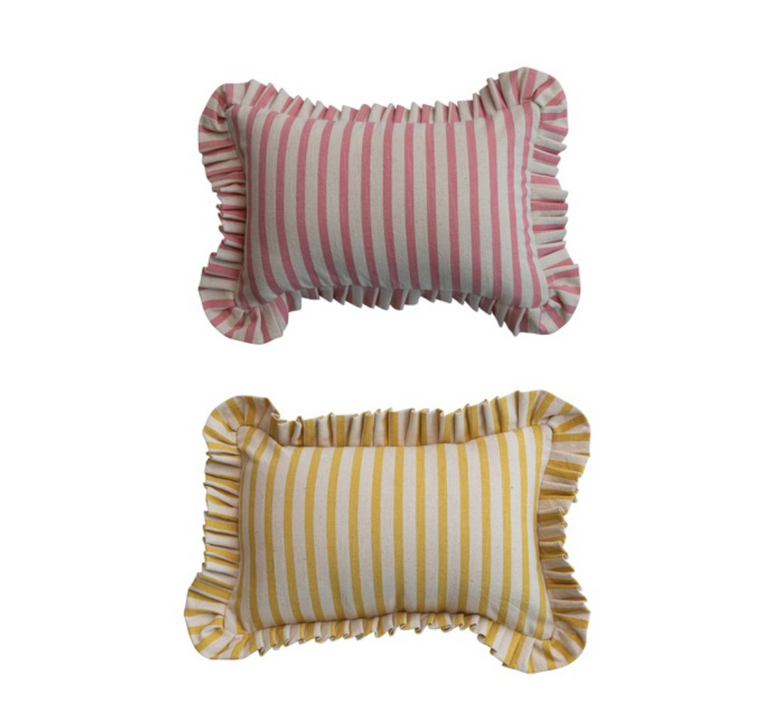 Striped Cotton Pillow