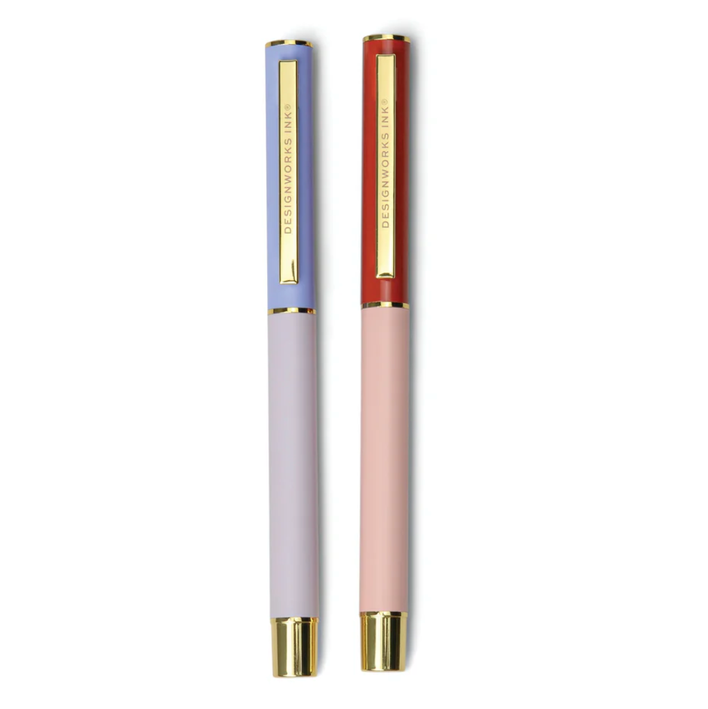 Color Block Pens - Lavender + Blush