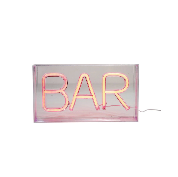 Plastic LED Neon Light with USB Cord "BAR"