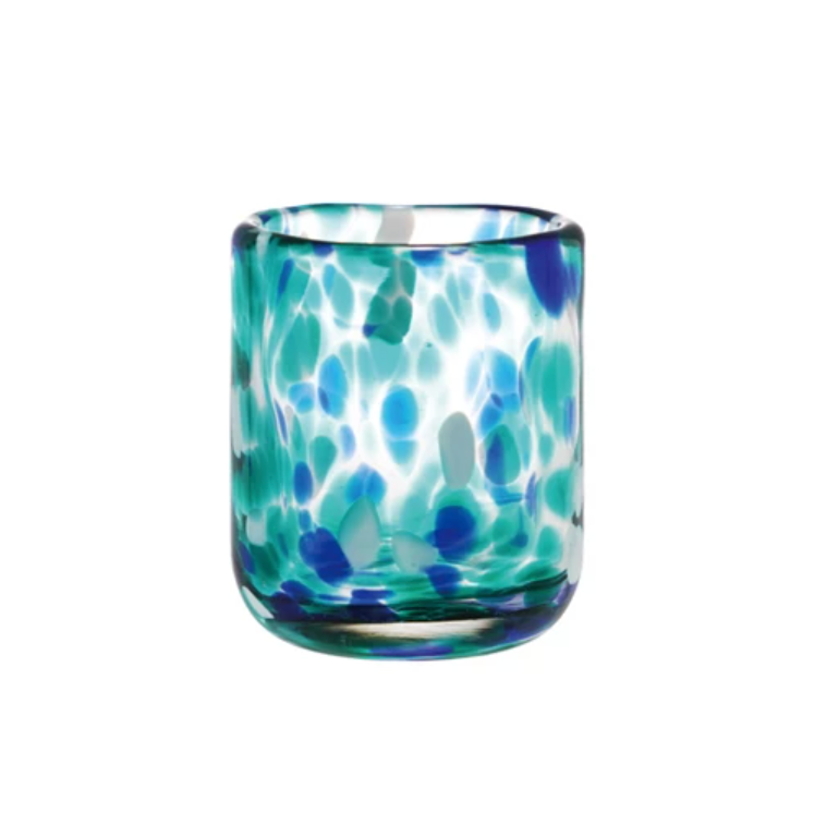 2 oz. Hand-Blown Confetti Shot Glass