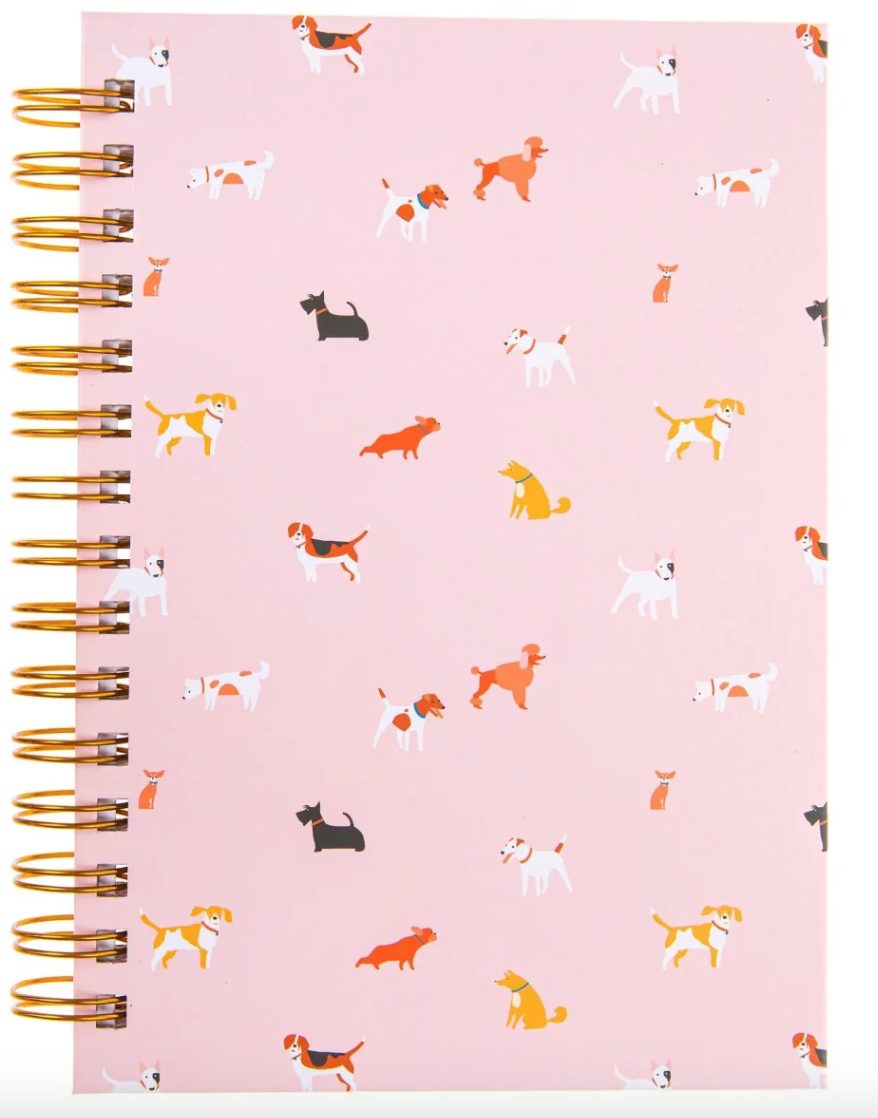 Dog Lover 6 x 8 Spiral Hard Cover Journal